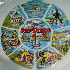 Vintage San Diego, California Wall Hanging/Collectors Plate Souvenir